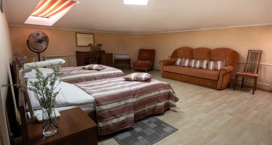 Двухместный двухкомнатный мансардный «Семейный номер»